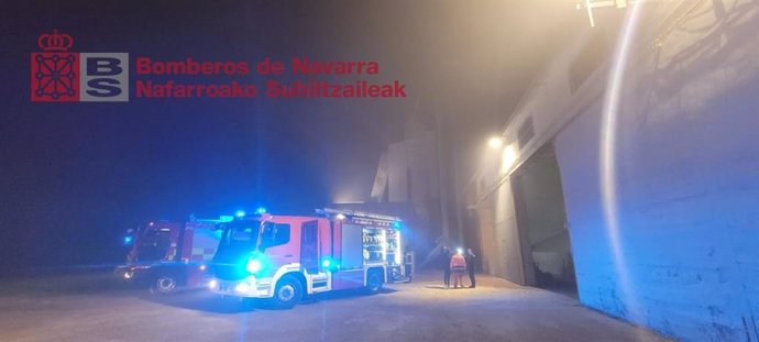 Incendio en un secadero de maíz en Fustiñana.