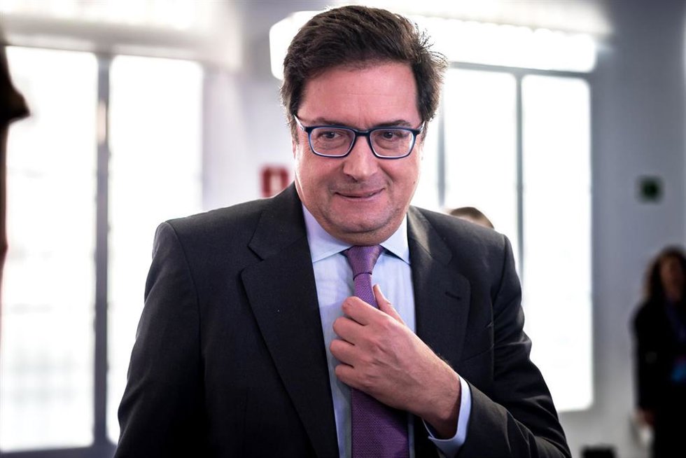 El ministro para la Transformación Digital y de la Función Pública, Óscar López, en la clausura del acto con motivo del Día de la Consultoría 2024, en el Palacio de Neptuno, a 26 de noviembre de 2024, en Madrid (España).  El evento, organizado por la As