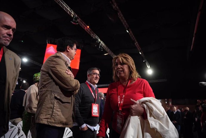 Susana Díaz a su llegada al Congreso Federal del PSOE