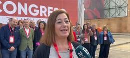 La secretaria general del PSIB-PSOE, Francina Armengol, en el 41 Congreso Federal del PSOE