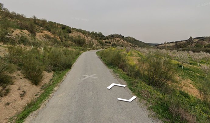 Carretera en la que ha tenido el lugar el accidente.