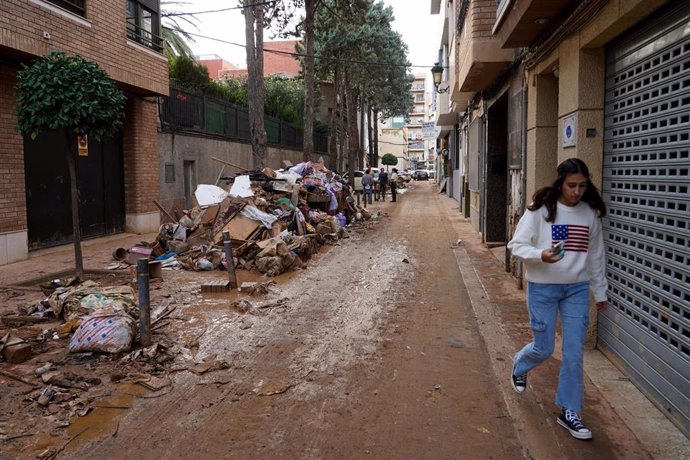 Efectos de la DANA en Sedaví, a 5 de noviembre de 2024