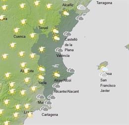 Predicción meteorológica de este domingo, 1 de diciembre