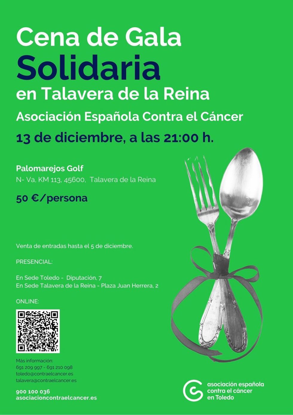 Cartel de la Cena de Gala Solidaria.