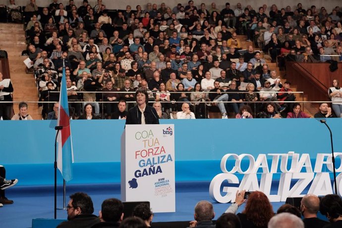 La líder del BNG, Ana Pontón, interviene en la XVIII Asemblea Nacional del BNG