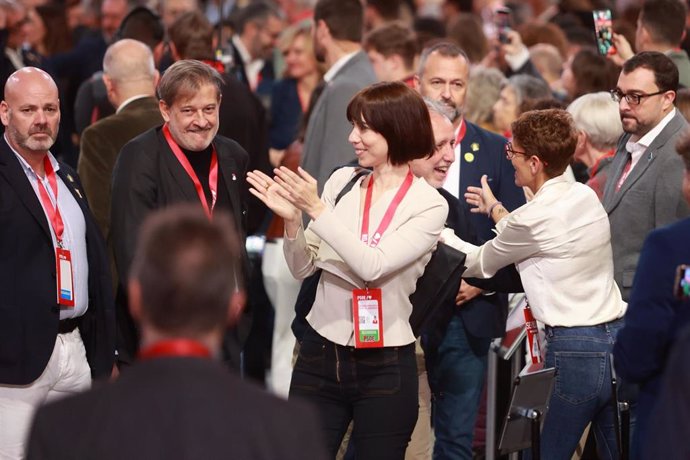 La Ministra de Universidades, Diana Morant, durante la inauguración del 41º Congreso Federal del PSOE en el Palacio de Congresos y Exposiciones, a 30 de noviembre de 2024 en Sevilla