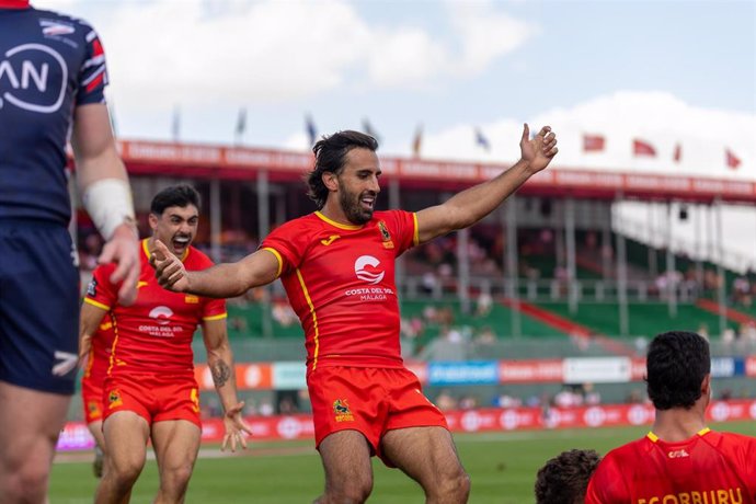 La selección española masculina de rugby seven en las Series Mundiales de Dubái