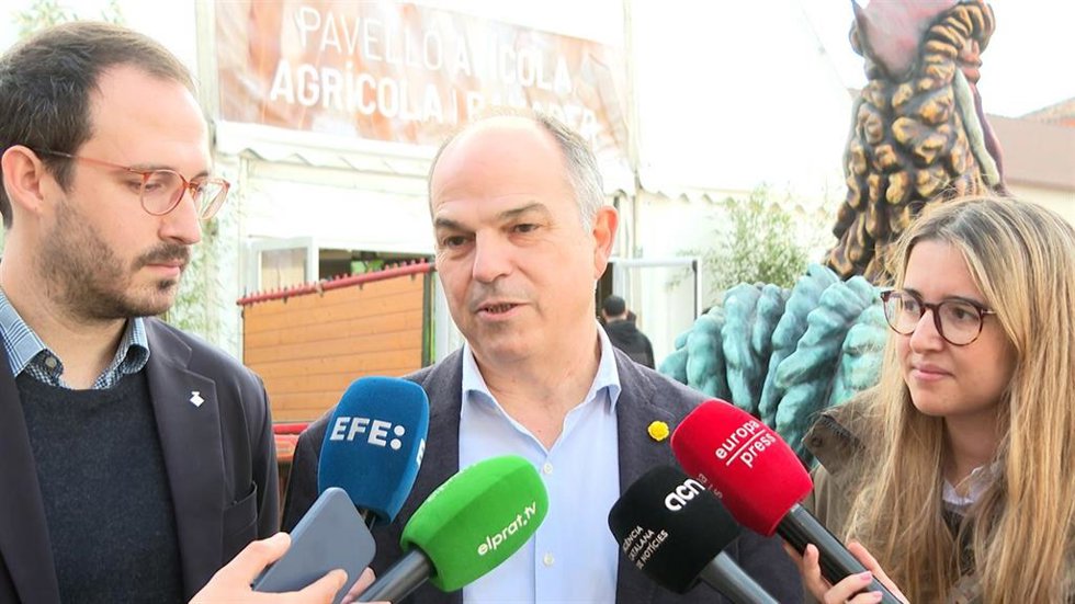 El secretario general de Junts, Jordi Turull, en la 51 Fira Avícola de El Prat de Llobregat (Barcelona)