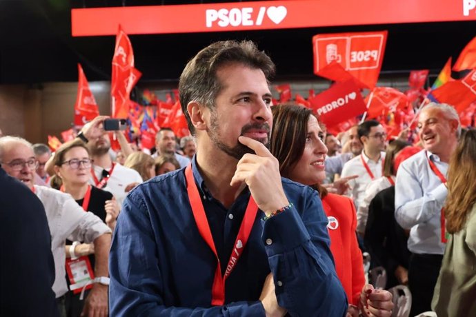 El secretario general del PSOE de Castilla y León, Luis Tudanca, en el 41 Congreso Federal del PSOE que se ha celebrado en Sevilla.