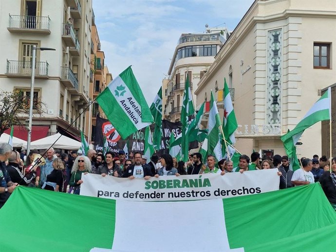 Manifestación por el 4D en Málaga.