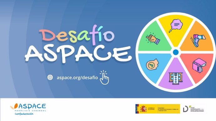 Logo del juego 'Desafío ASPACE'.