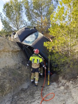 Imagen del ciche acidentado cedida por CEIS