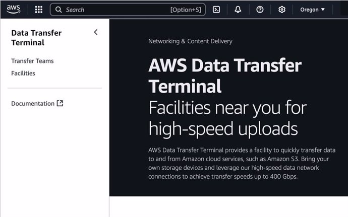 El nuevo servicio de terminales físicas de transferencia de datos de Amazon.