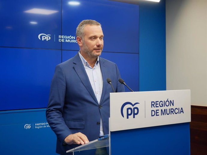 El vicesecretario de Organización, Comunicación y Electoral del Partido Popular de la Región de Murcia, Joaquín Segado