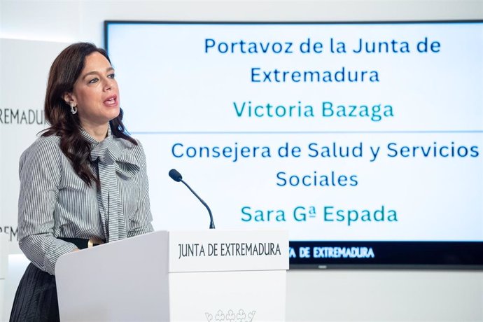 La consejera de Salud, Sara García Espada, en rueda de prensa