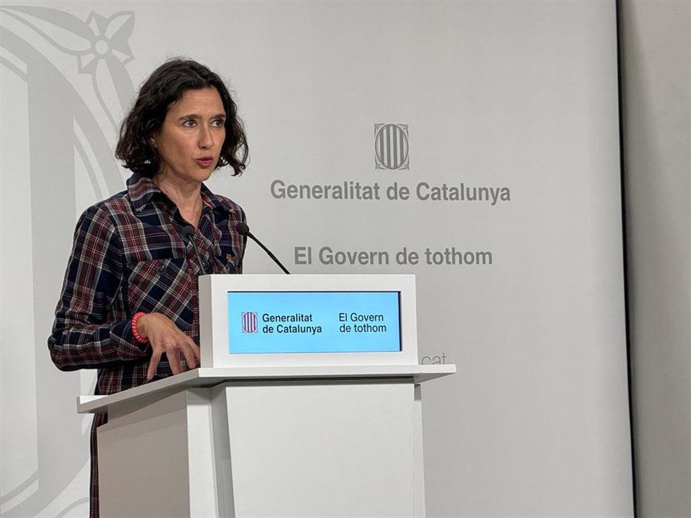 Archivo - La consellera de Interior y Seguridad Pública de la Generalitat, Núria Parlon, en una comparecencia en el Palau de la Generalitat 