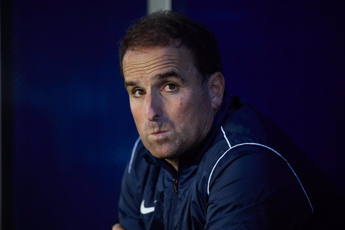 Jagoba Arrasate head coach of RCD Mallorca looks on during the LaLiga EA Sports match between Deportivo Alaves and RCD Mallorca at Mendizorrotza on November 1, 2024, in Vitoria, Spain.