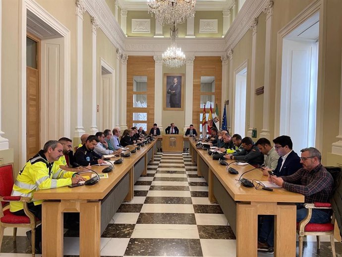 Junta de Seguridad Local para el partido entre el CP Cacereño y el Atlético de Madrid