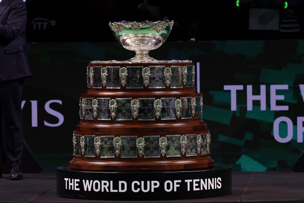El trofeo de la Copa Davis.