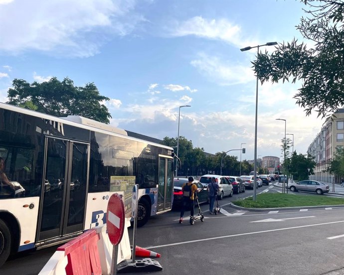 Un autobús de Auvasa en la ciudad de Valladolid.