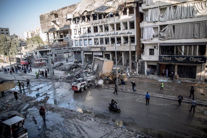 Edificios destruidos en Líbano por los ataques del Ejército de Israel