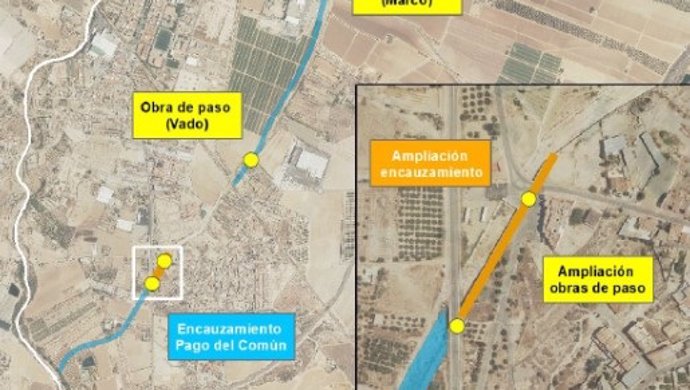 La CHS expone el proyecto de encauzamiento de la rambla de los Charcones.