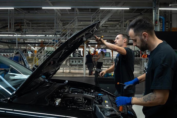 Archivo - Empleados trabajan