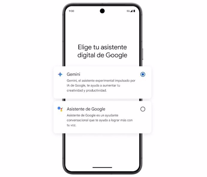 Elección de asistente de Google para el móvil