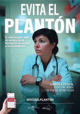 Cartel de la campaña 'Evita el plantón'