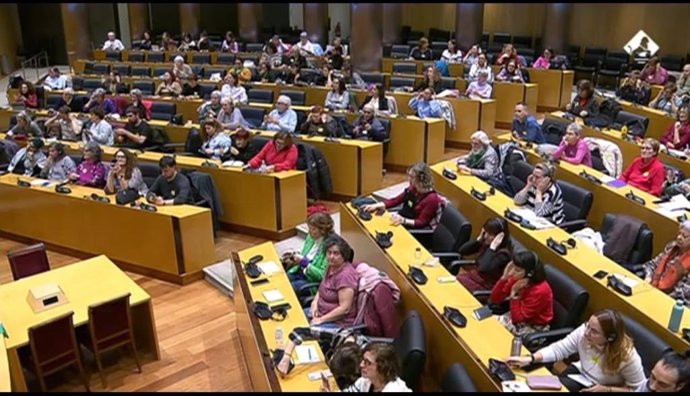 Participantes en la jornada donde se expuso la situación de las mujeres jiennenses respecto al aborto