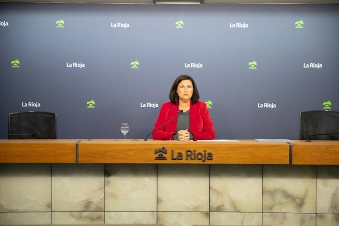 La directora general de Empleo, Cristina Salinas, en comparecencia de prensa