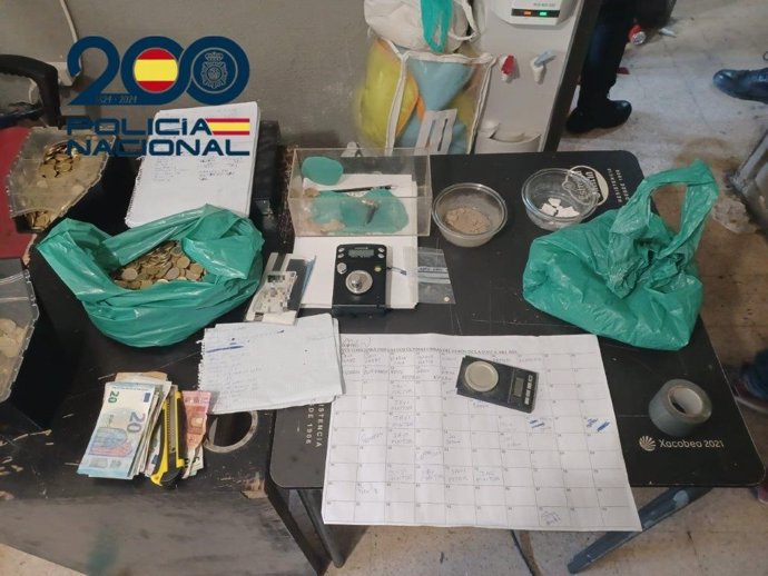 Imagen de las drogas intervenidas en la operación