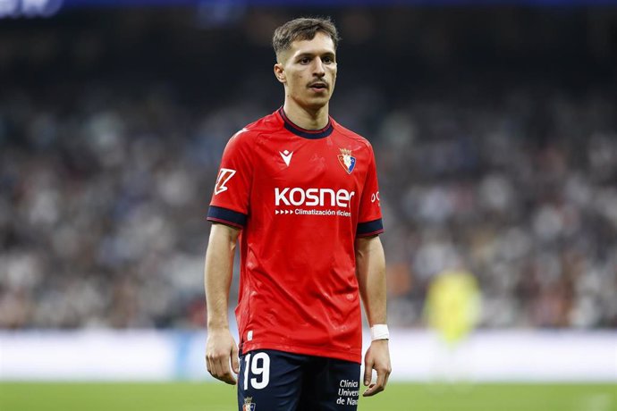 El jugador de CA Osasuna Bryan Zaragoza.