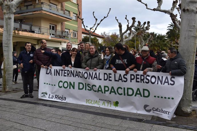 Calahorra se moviliza en la 'Marcha Áncora' para defender los derechos de las personas con discapacidad