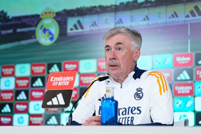 Carlo Ancelotti en rueda de prensa