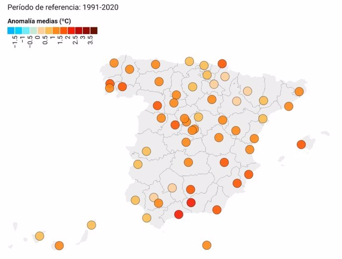 El otoño de 2024 ha sido muy cálido y húmedo en España, según Eltiempo.Es.