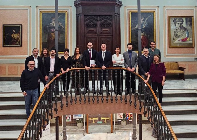 El equipo de Gobierno de la Diputación de Albacete en el pleno de Presupuestos.