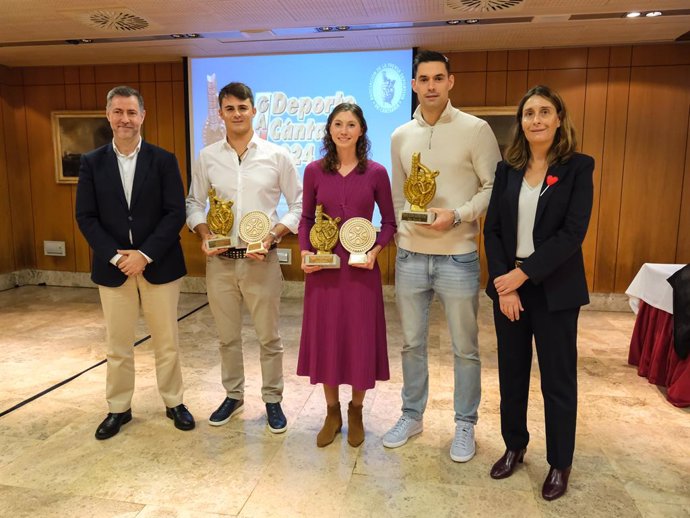 Diego Botín y Cristina Bucsa reciben los premios de la Prensa Deportiva de Cantabria