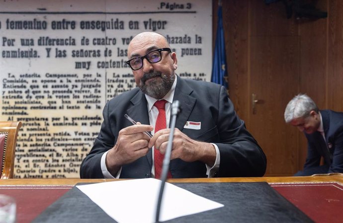 Archivo - El exasesor del exministro José Luis Ábalos, Koldo García, comparece en la Comisión del Senado sobre la investigación de las mascarillas durante el COVID-19, a 22 de abril de 2024, en Madrid (España). Las comparecencias en la comisión de investi