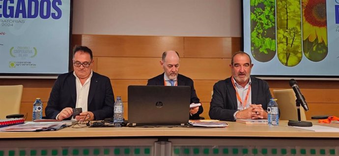 El presidente de ACOR, Jesús Posadas, el vicepresidente, Eliseo Veganzones, el secretario, Ramón Bocos y el director general, José Luis Domínguez, en la rueda de prensa posterior a  la Asamblea General de Delegados