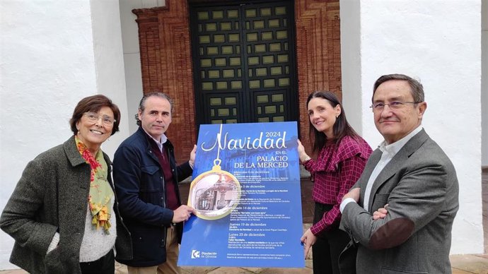 Marta Siles (2 dcha.), en la presentación del programa de 'Navidad en el Palacio de la Merced'.