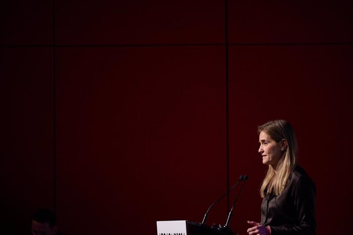 La  vicepresidenta tercera y ministra para la Transición Ecológica y el Reto Demográfico, Sara Aagesen, durante la inauguración del Congreso Nacional del Medio Ambiente (CONAMA), en IFEMA Madrid, a 2 de diciembre de 2024, en Madrid (España). En su 17ª edi