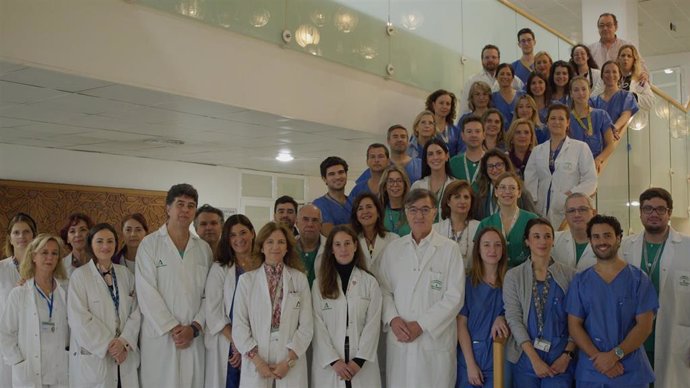 Profesionales del programa de trasplante pulmonar del Hospital Reina Sofía de Córdoba.