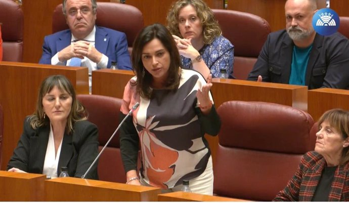 PSCyL denuncia que la explotación laboral de inmigrantes en CyL se ha duplicado con el Gobierno de Mañueco. En la imagen, la procuradora socialista Alicia Palomo Sebastián.