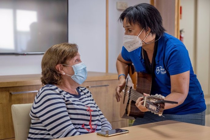 Archivo - Actividad realizada por Músicos por la Salud.