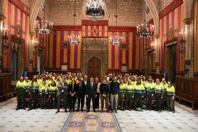 Acto de recibimiento del nuevo personal de Parcs i Jardins