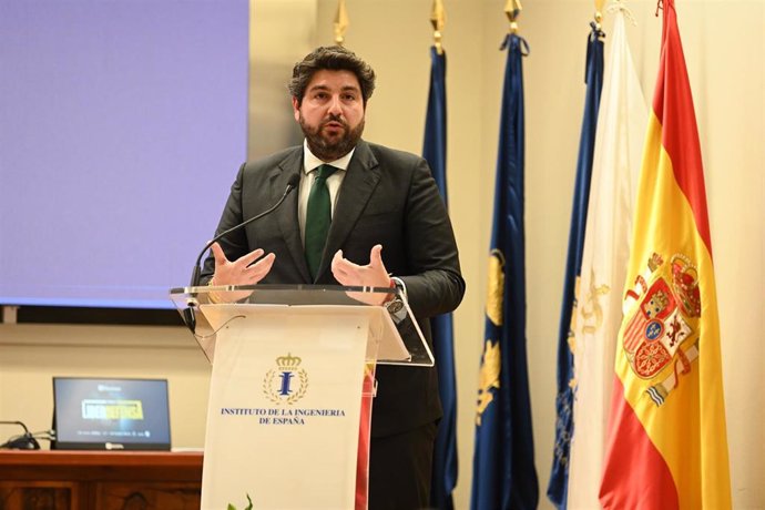 El presidente de la Región de Murcia, Fernando López Miras, interviene en el primer Foro 'Liberdefensa'