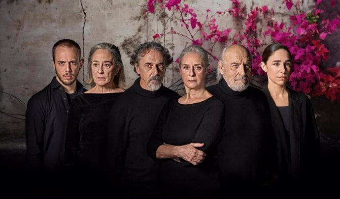 El elenco de la obra está encabezado por Vicky Peña, Manuel de Blas, Pere Ponce, Candela Serrat, Aleix Peña, Pietro Olivera, Lucía Barrado, Nuria García, Juan Calot y Anabel Moreno.