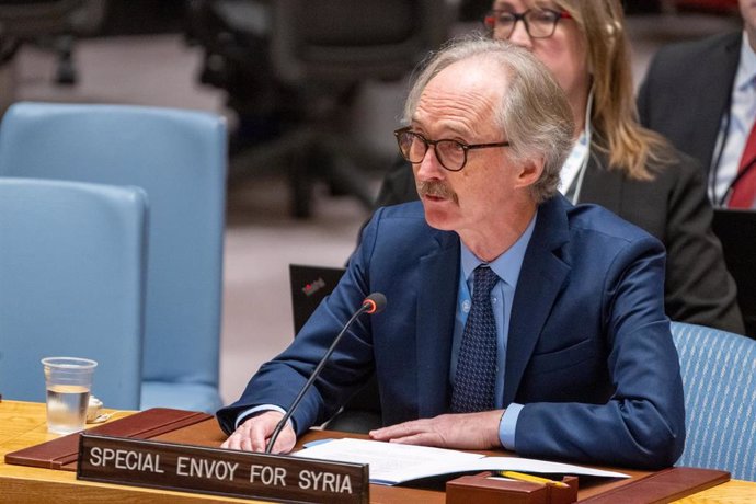 Archivo - El enviado especial de la ONU para Siria,  Geir Pedersen