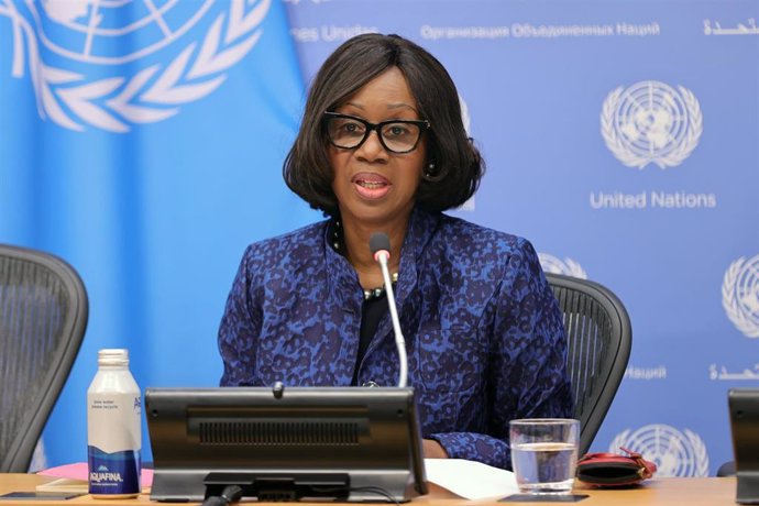 Archivo - La coordinadora humanitaria de la ONU para Sudán, Clementine Nkweta-Salami